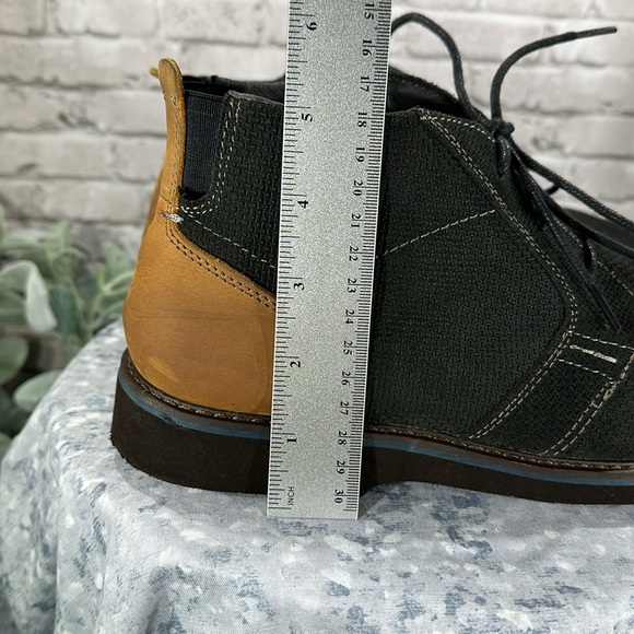 Nunn Bush Barklay Black Leather Plain Toe Casual Lace-Up Ankle Boots Men’s 9M - Picture 9 of 14